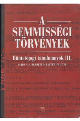 Kahler Frigyes:A semmisségi törvények