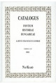 Catalogus - Tomus IV. Index